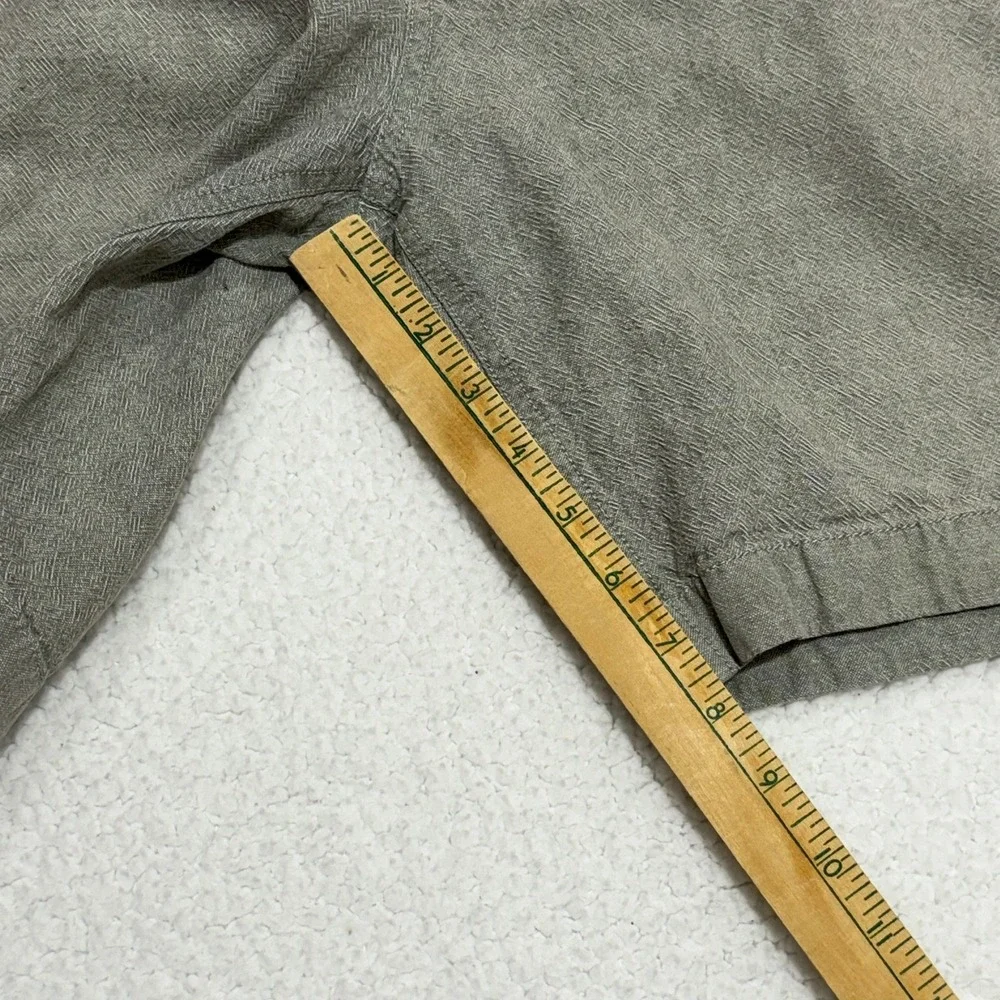 J Crew Mens 29 Linen Cotton Beach‎ Short Gray Crosshatch Casual Summer Shorts
